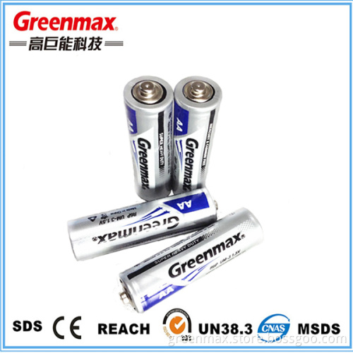 Multifunctional 1.5v r6p aa dry battery r6